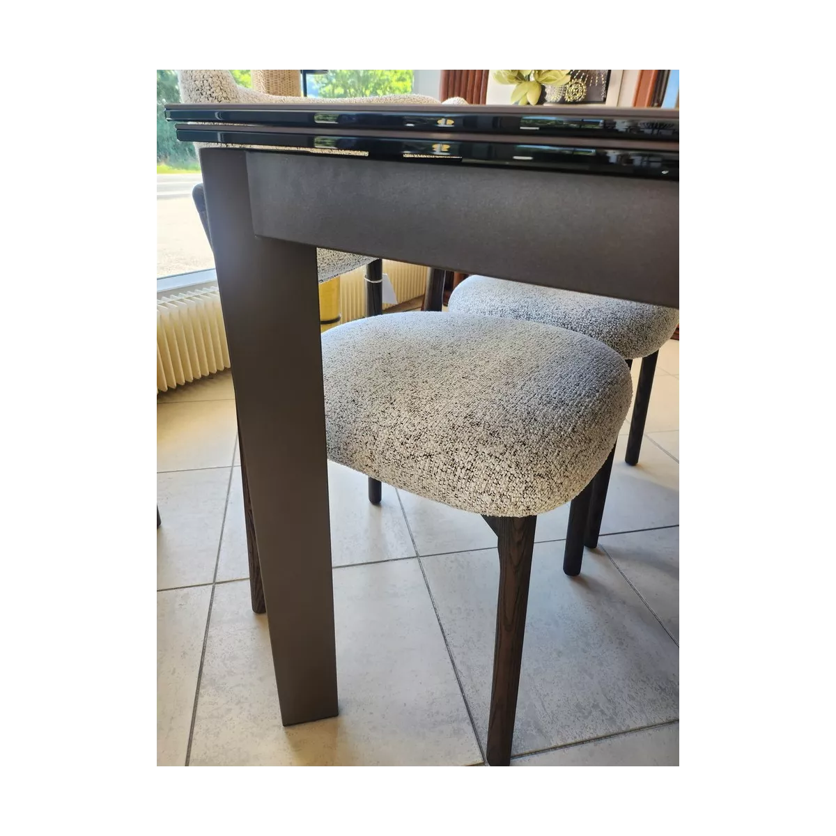 Table Poker 120/180 cm en Céramique Moro