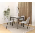 Table Poker 110/170 cm en Céramique Abu Dabi