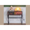 Console Valise 2 Tiroirs 80 cm