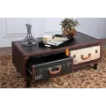 Table Basse Valise 2 Tiroirs