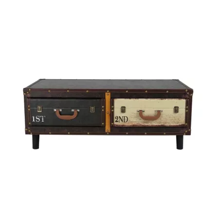 Table Basse Valise 2 Tiroirs