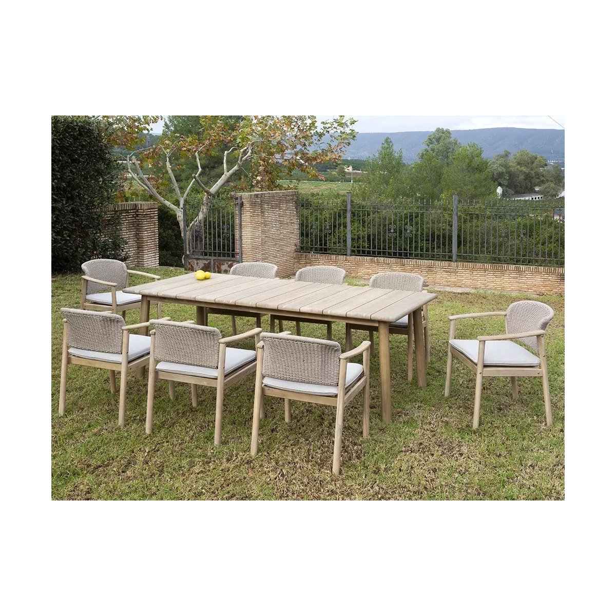 Table de repas Nature Acacia 226 cm