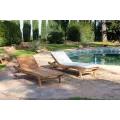 Chaise Longue en Teck Novo