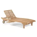 Chaise Longue en Teck Novo