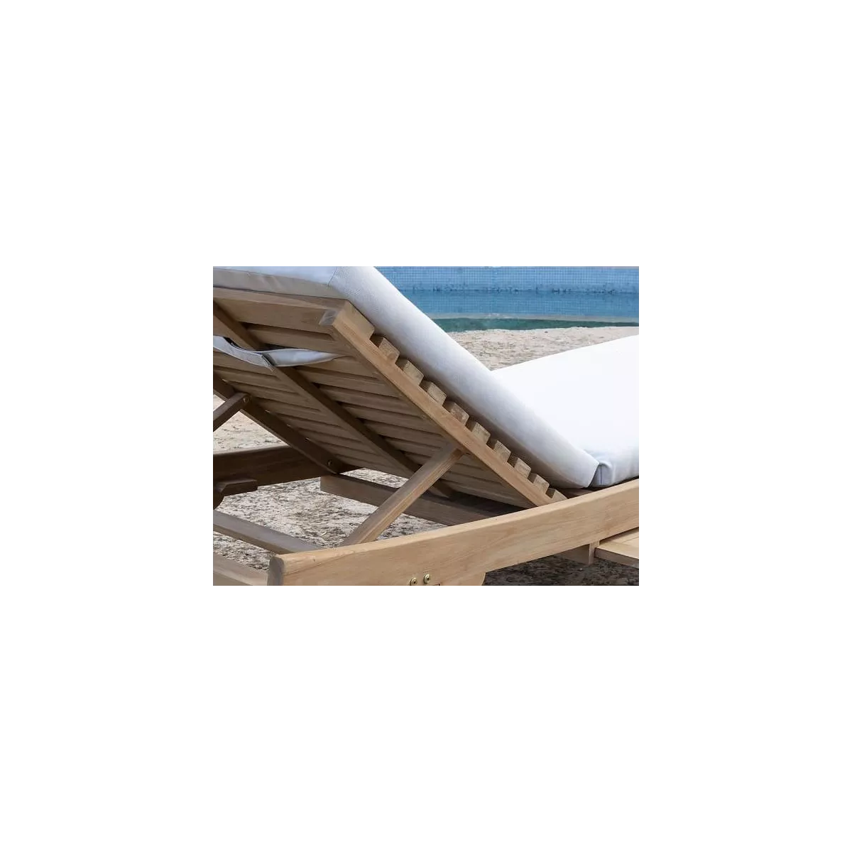 Chaise Longue en Teck Novo