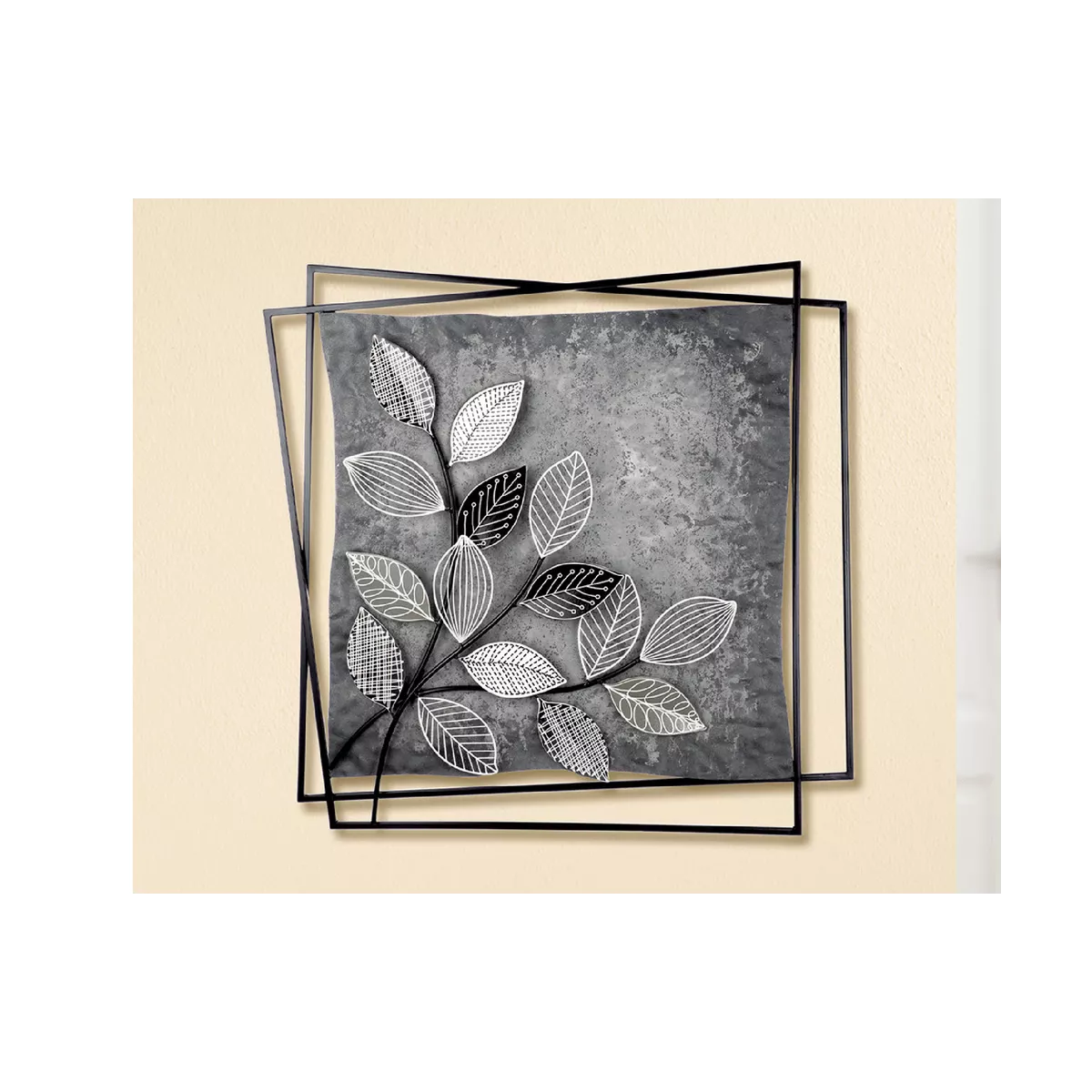 Déco Murale Métal Branches Graphic 77x77