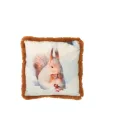 Coussin Ecureuil Blanc 40x40