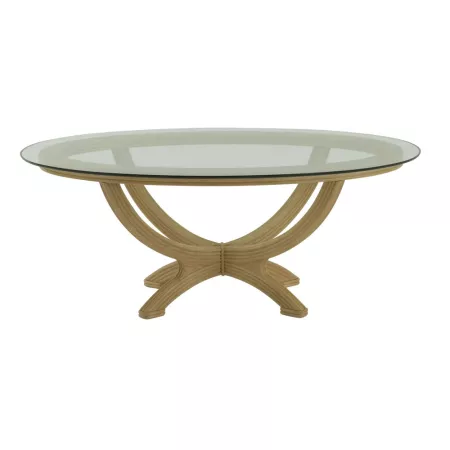 Table Nui Ovale en verre Arena