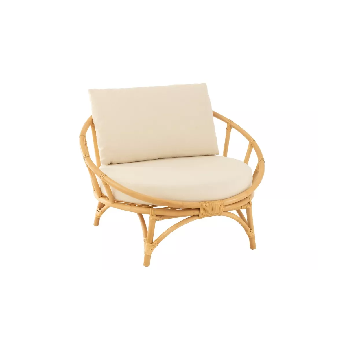 Fauteuil Elbe Rotin Naturel 98x98
