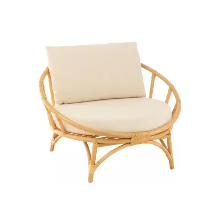 Fauteuil Elbe Rotin Naturel 98x98