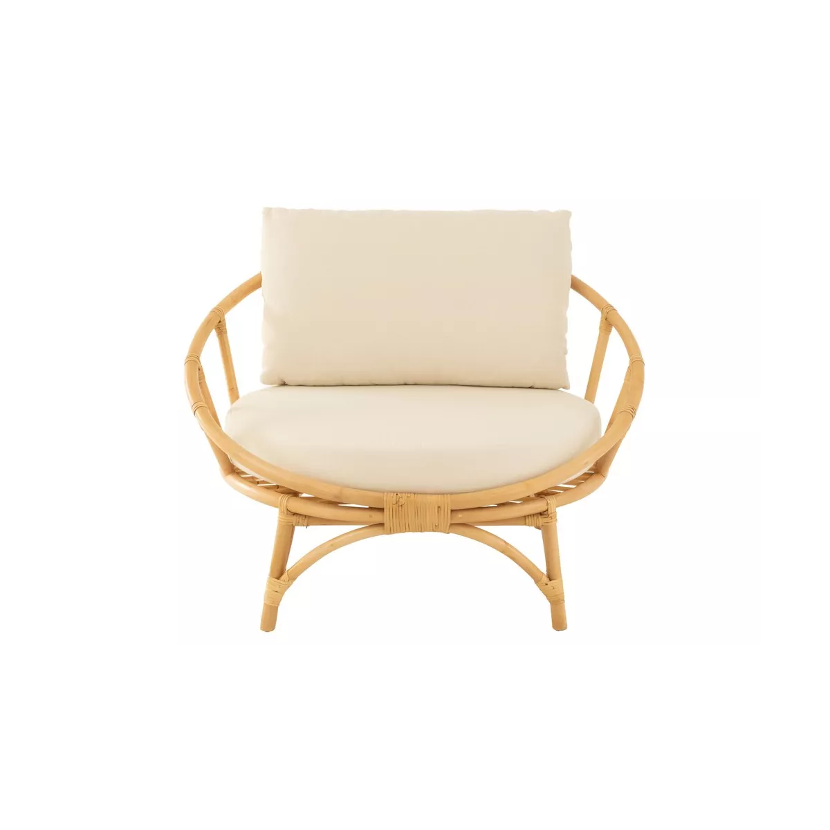 Fauteuil Elbe Rotin Naturel 98x98