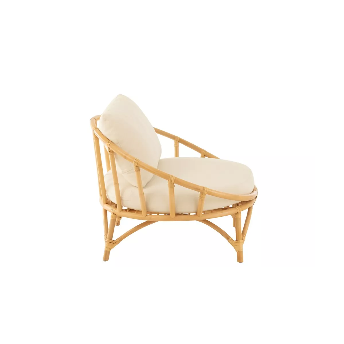 Fauteuil Elbe Rotin Naturel 98x98
