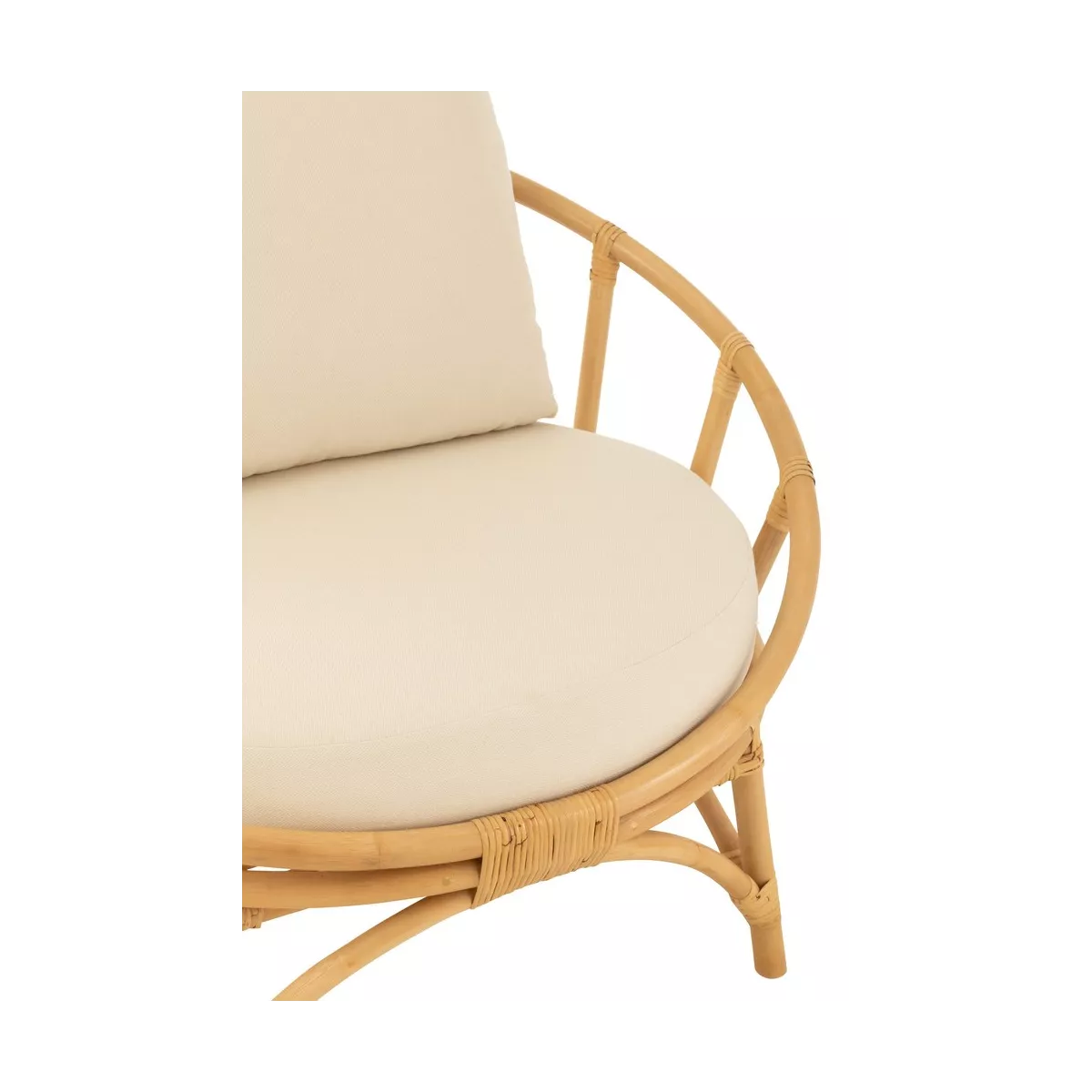 Fauteuil Elbe Rotin Naturel 98x98