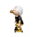 Statue Skateurs Blanc H.35cm