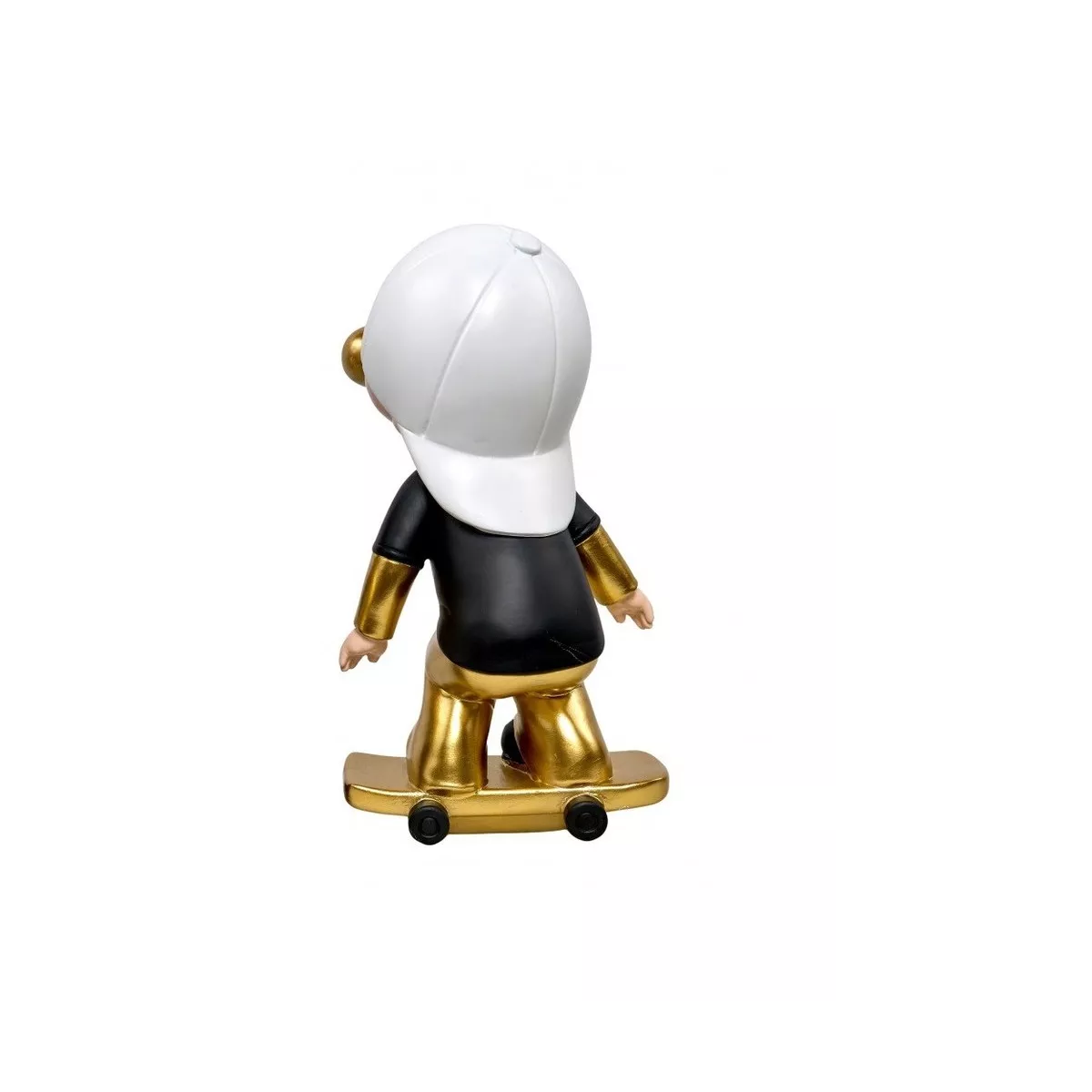 Statue Skateurs Blanc H.35cm