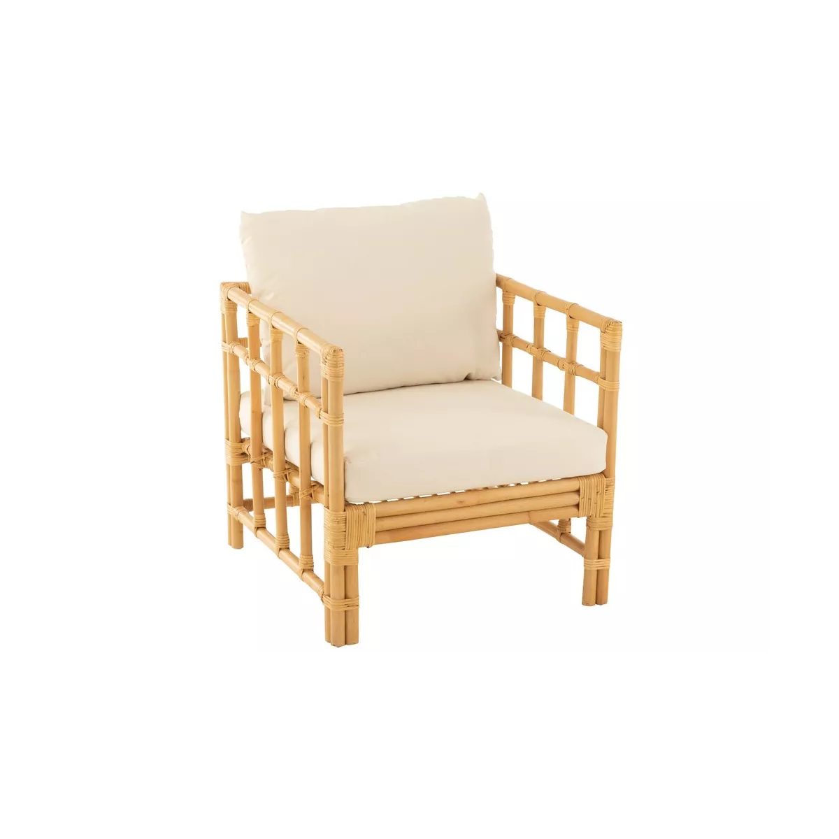 Fauteuil Vicky Rotin Naturel 67x73