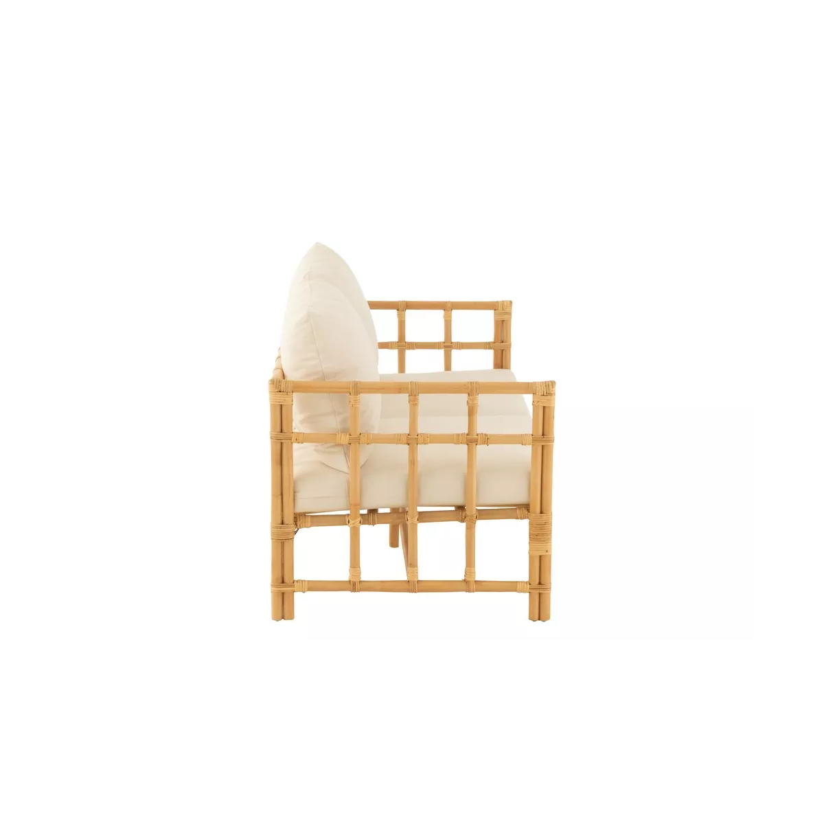Canapé Vicky Rotin Naturel 127x73
