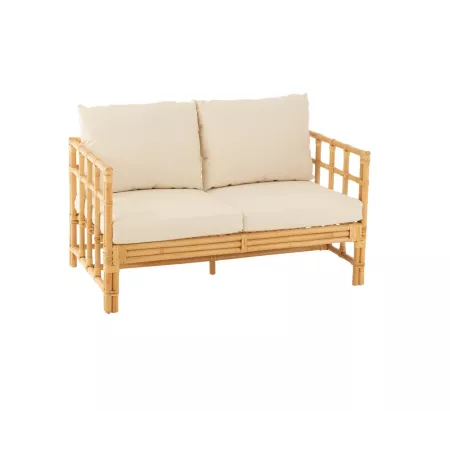 Canapé Vicky Rotin Naturel 127x73