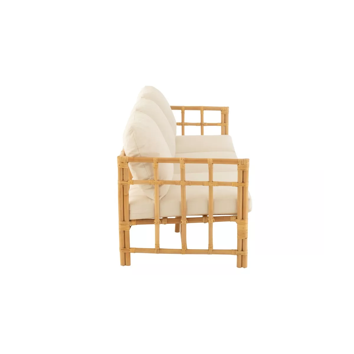 Canapé Vicky Rotin Naturel 187x73