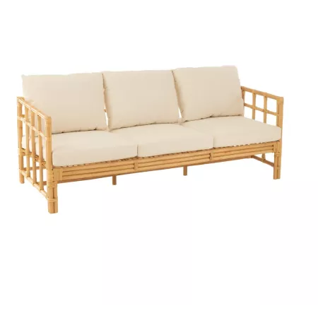 Canapé Vicky Rotin Naturel 187x73