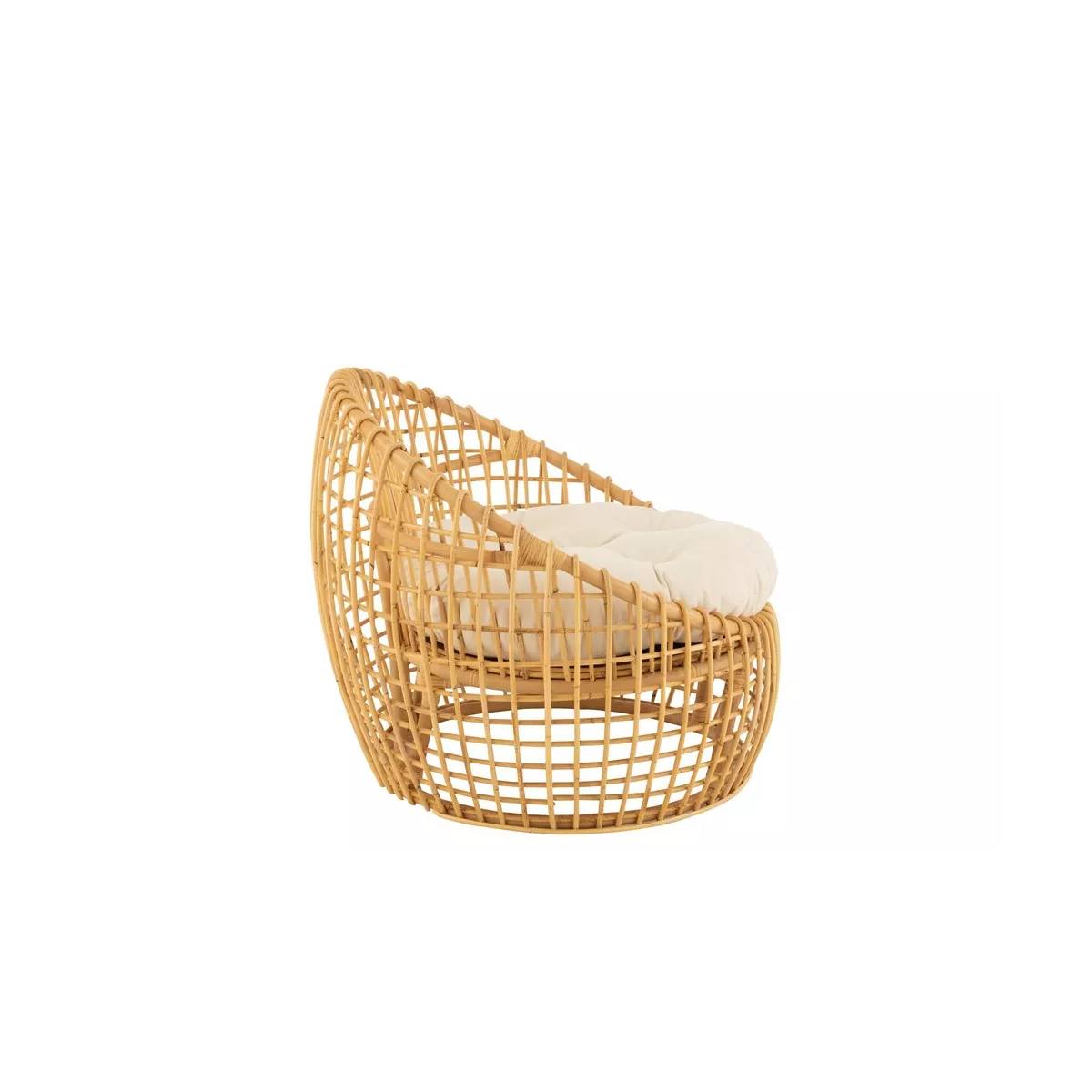 Fauteuil Fionie Rotin Naturel 79x84