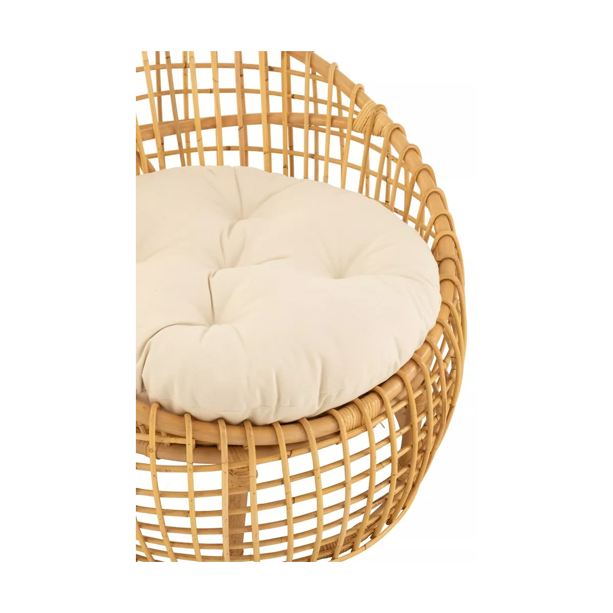 Fauteuil Fionie Rotin Naturel 79x84