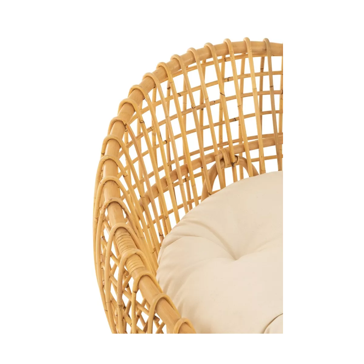 Fauteuil Fionie Rotin Naturel 79x84