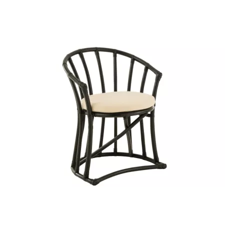 Chaise Heidi Rotin Noir