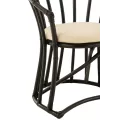 Chaise Heidi Rotin Noir