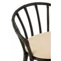 Chaise Heidi Rotin Noir