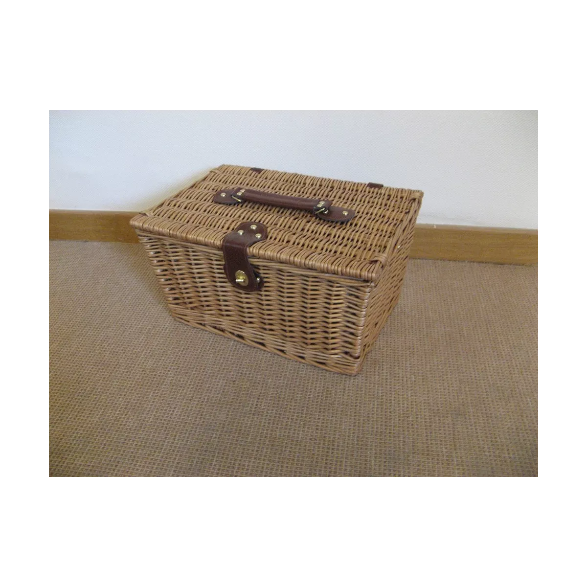 Panier Pique-nique 4 Couverts Naturel
