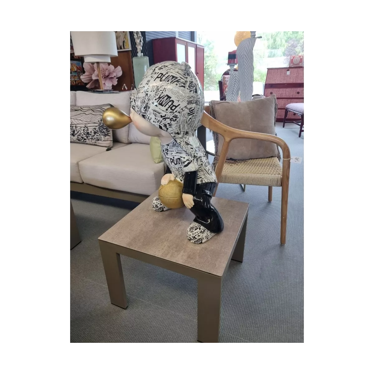 Statue Basketteur Street H.63cm