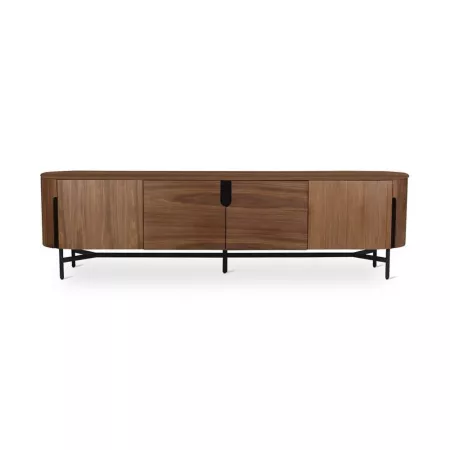 Meuble TV Amandine Noyer 220cm