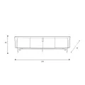 Meuble TV Amandine Noyer 220cm
