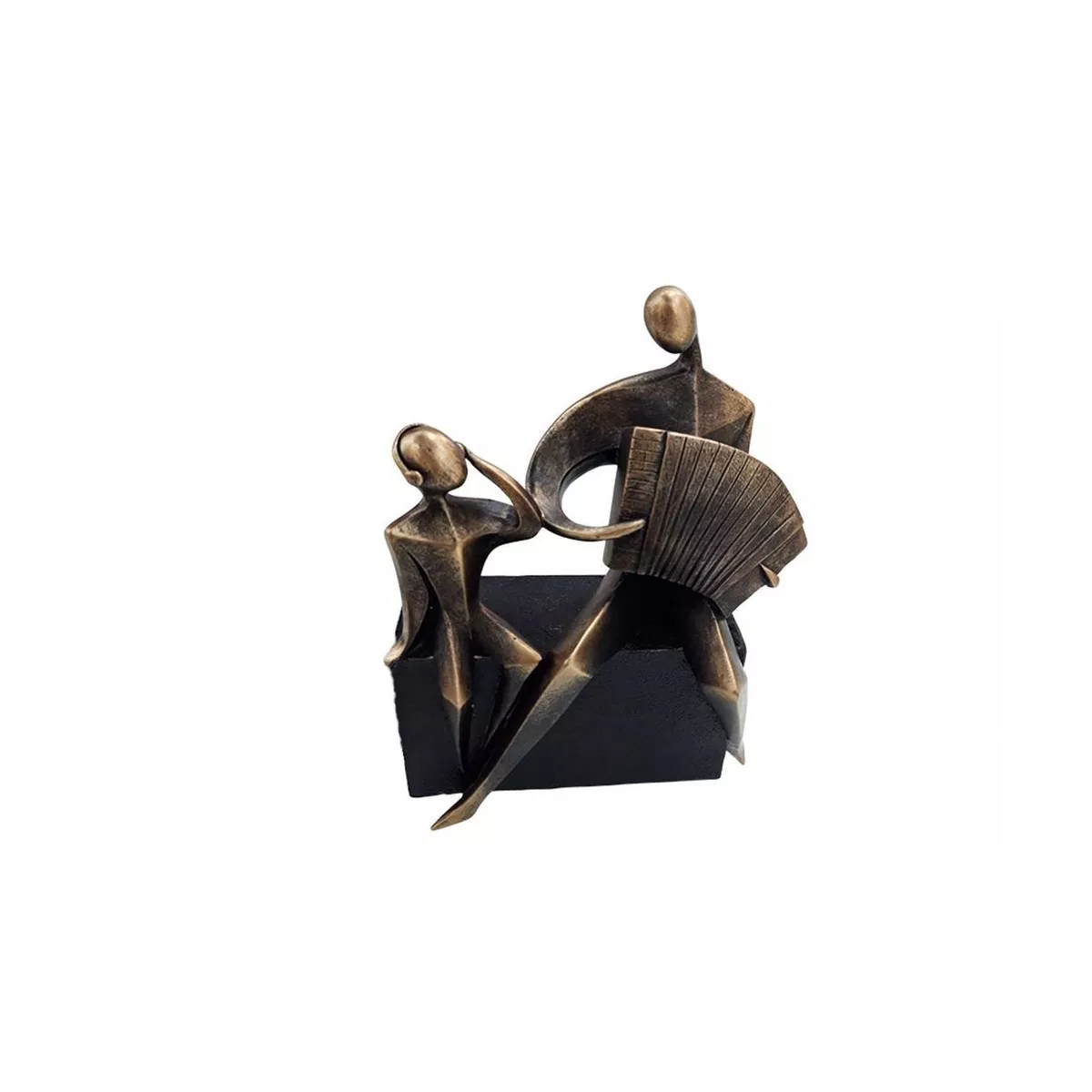 Famille Accordéoniste  Bronze h19