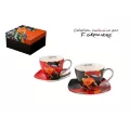 Coffret 2 Dejeuners 250ml Femme Pois