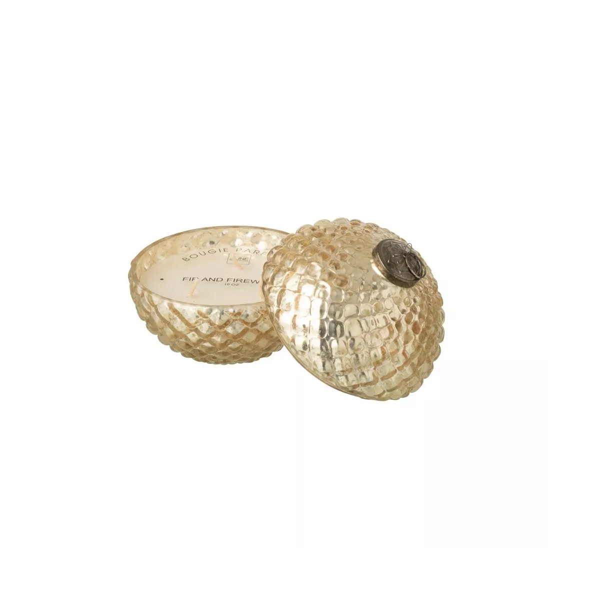 Bougie Parfumée Boule Or H.13cm