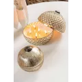 Bougie Parfumée Boule Or H.13cm