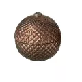 Bougie Parfumée Boule Marron Cuivré H.19 cm