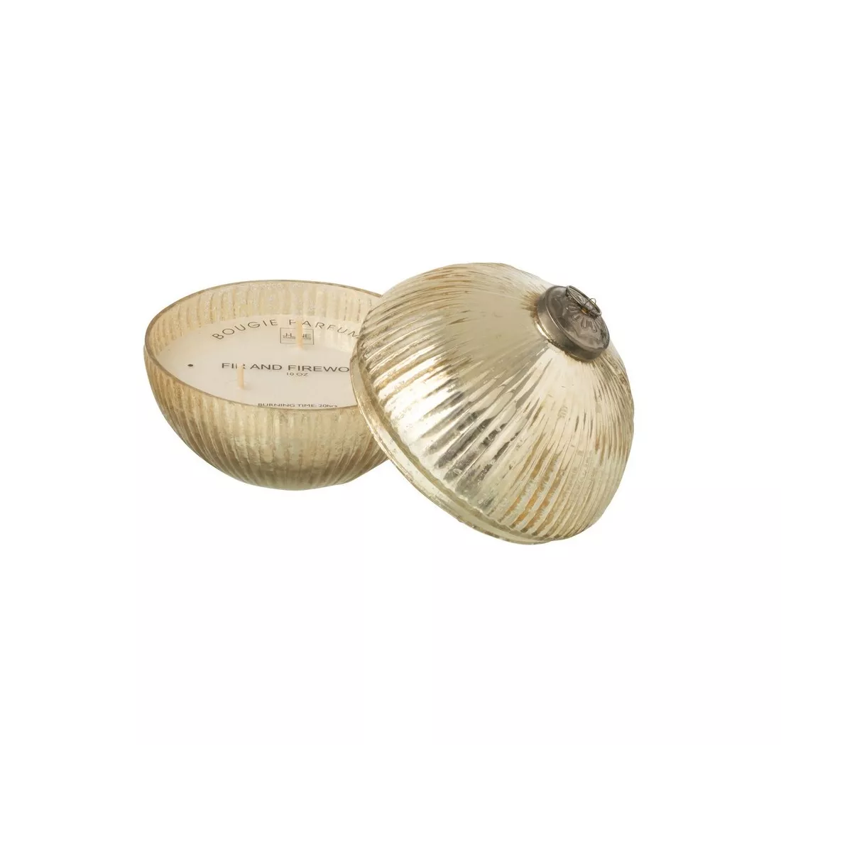 Bougie Parfumée Boule Or H.13cm