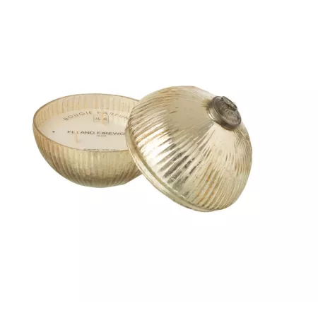 Bougie Parfumée Boule Or H.13cm