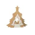 Crèche dans Sapin Puzzle Blanc
