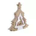 Crèche dans Sapin Puzzle Blanc