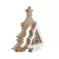 Crèche dans Sapin Puzzle Blanc