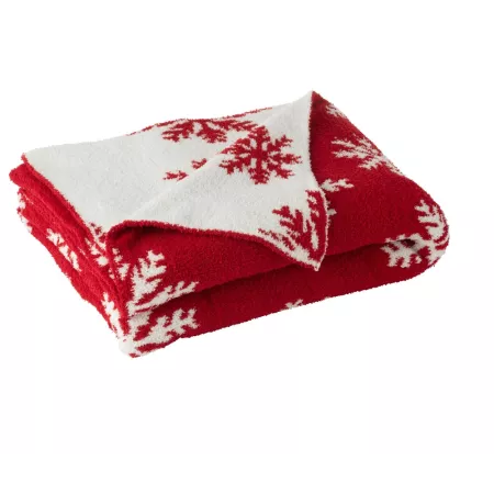 Plaid Flocon Rouge 130x170