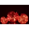 Lampe Led Boule Noël Rouge 20x20