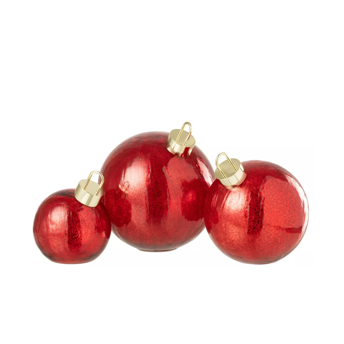 Lampe Led Boule Noël Rouge 20x20
