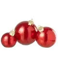 Lampe Led Boule Noël Rouge 20x20