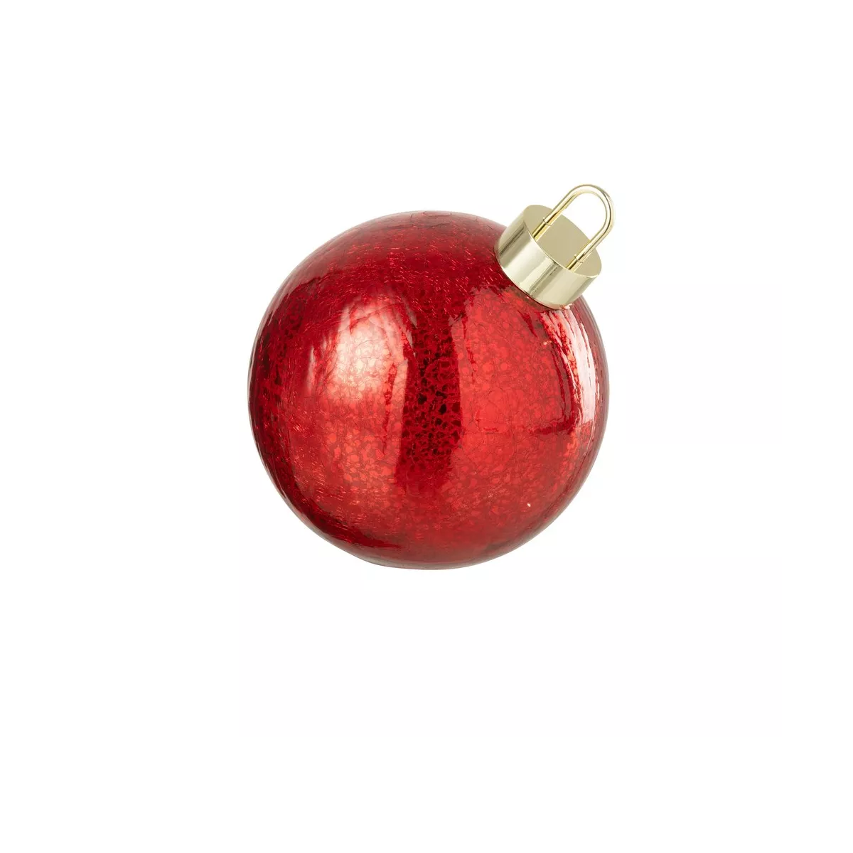 Lampe Led Boule Noël Rouge 20x20