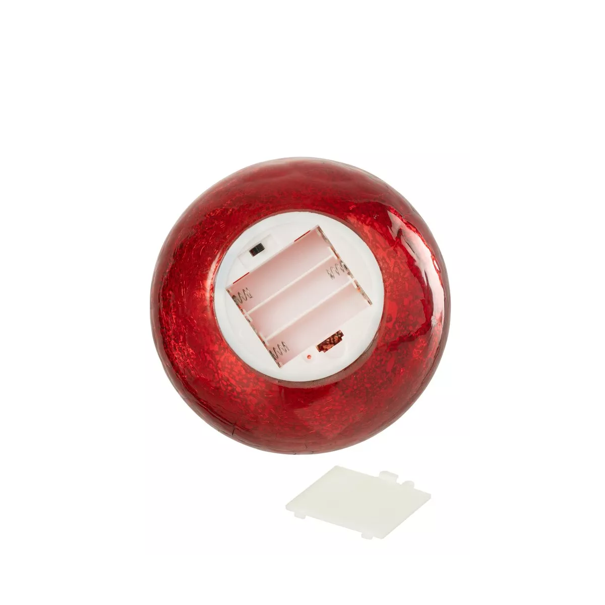 Lampe Led Boule Noël Rouge 20x20